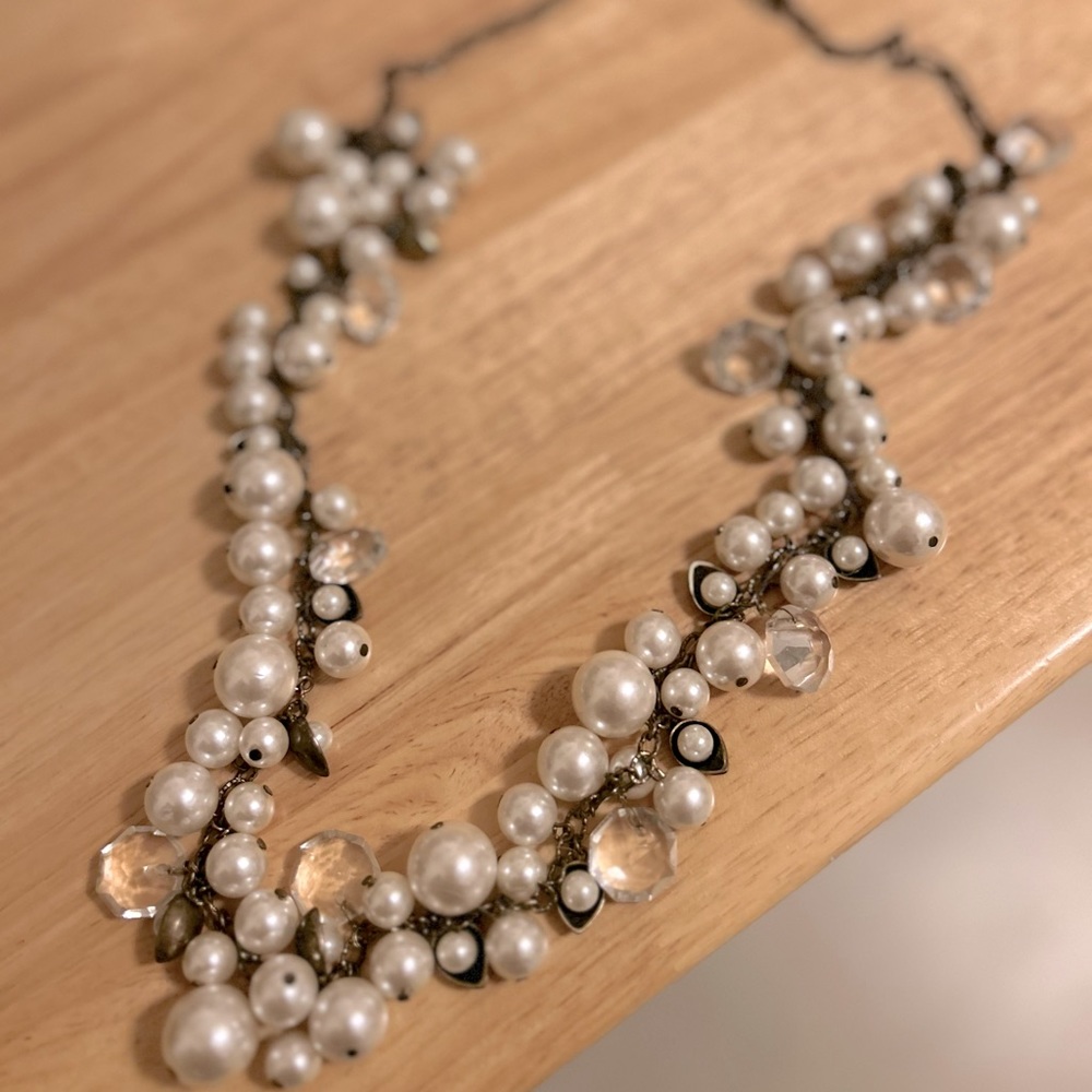 Chloe + Isabel Pearl and Crystal necklace